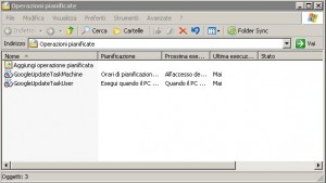 Google Update nelle Operazioni Pianificate