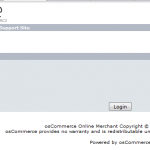 Admin Login OsCommerce