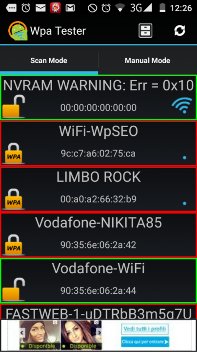 Infostrada wifi wpa calculator