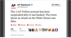 Twitter AP Account Hackerd