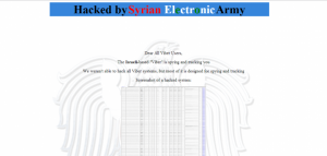 Syrian Electronic Army Viber Support Hacked