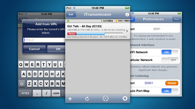 Scaricare torrent da iPhone e iPad: ecco la guida basata su iTransmission